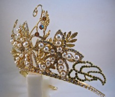 Gilded Lilies Tiara by Richard Bradley for My Pink Planet